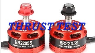 Racerstar BR2205S-2300kv thrust test with 5\