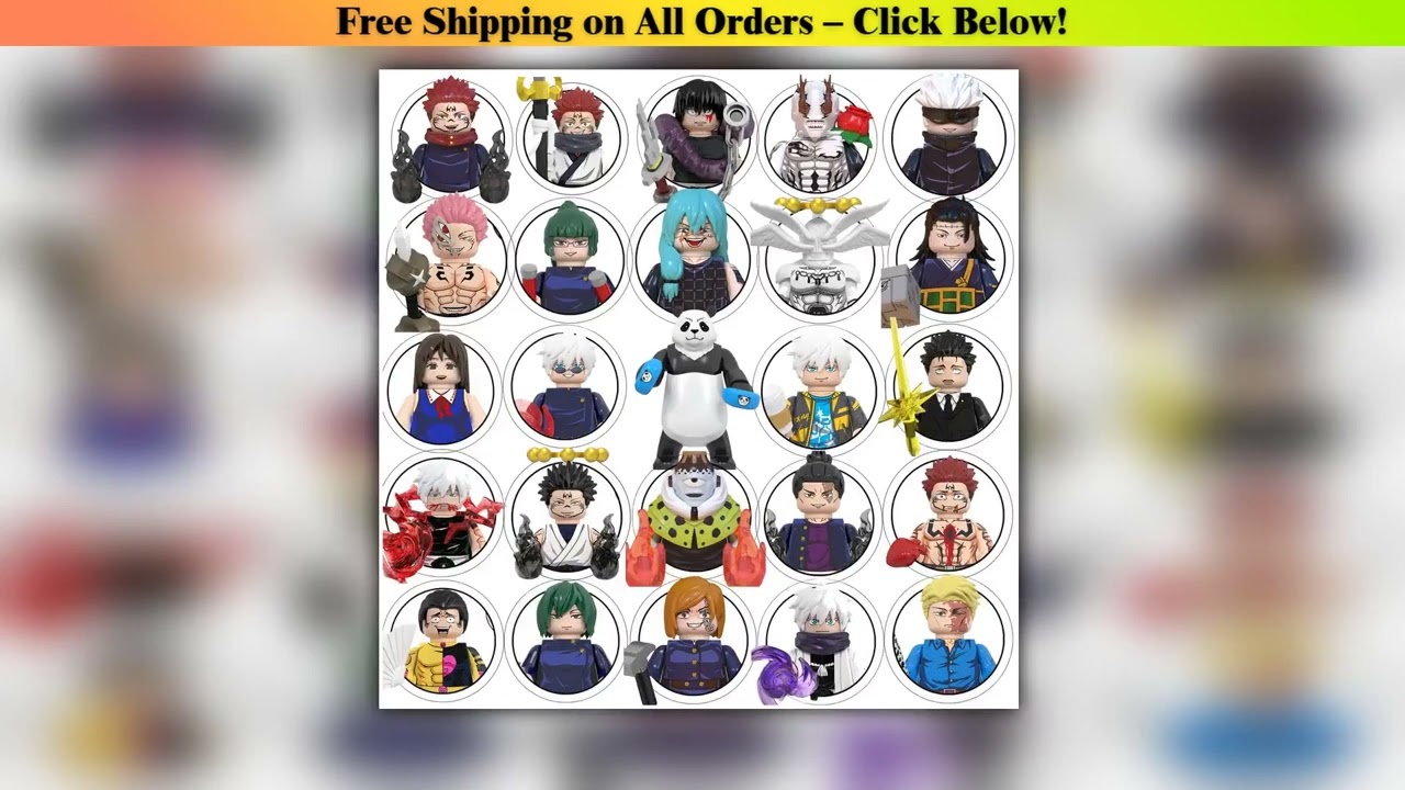 WM6139 WM6140 WM6149 WM6202 WM6201 Jujutsu Kaisen Building Blocks Mini Action Figure Itadori Yuji G