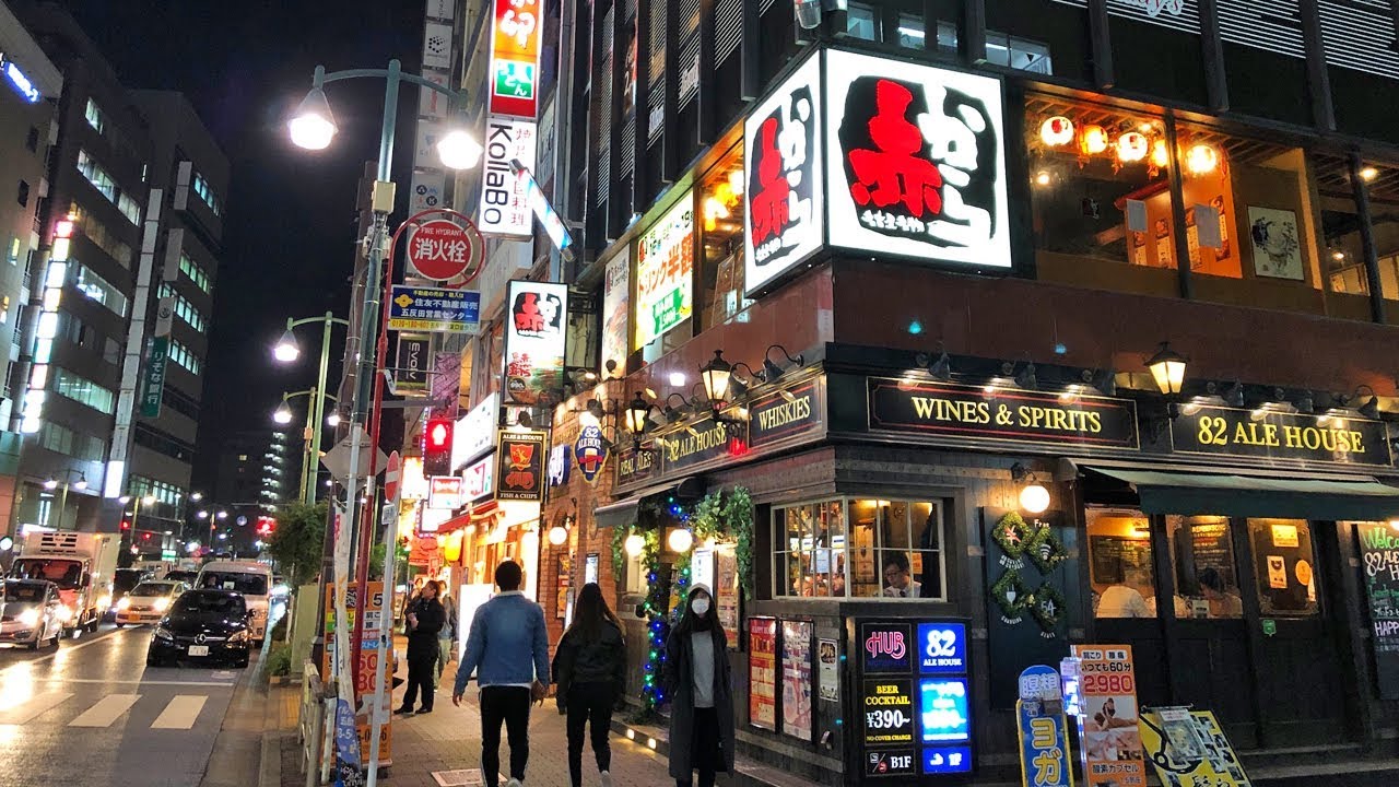 tokyo night walking tour