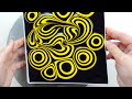 (418) Dance of bees | MARBLE technique | Fluid Acrylic Pouring for beginners | Designer Gemma77