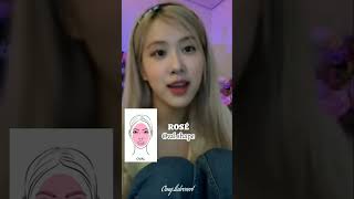 BLACKPINK members face shape#kpop#blackpink#lisa#rosé#jisoo#jennie