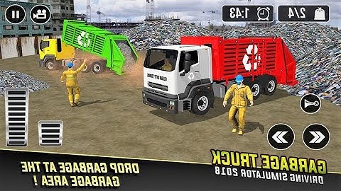 Garbage Truck City Cleaner : Truck Driving Games - Android Gameplay#2