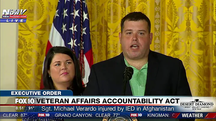 WATCH: Ret. Sgt. Michael Verardo, Injured by IED, Speaks at Signing of VA Accountability Act (FNN)