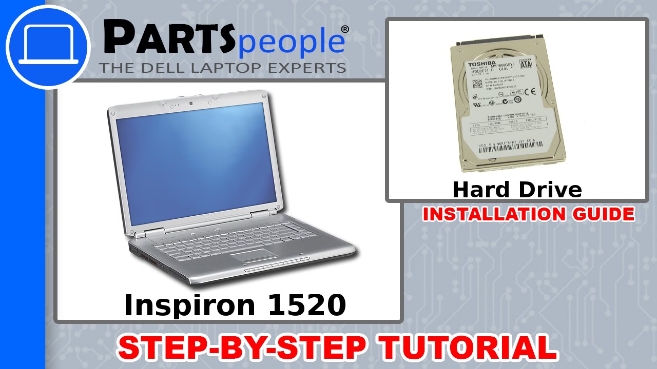 Dell Inspiron 1520 Hard Drive Replacement Video Tutorial - YouTube
