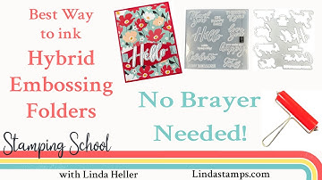 How To use Hybrid Embossing Folders