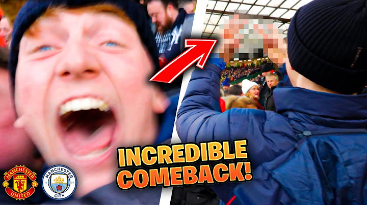 Absolute SCENES After CRAZY Comeback In The Manchester Derby!