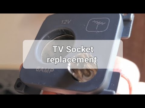 TV Socket replacement in a Bailey caravan