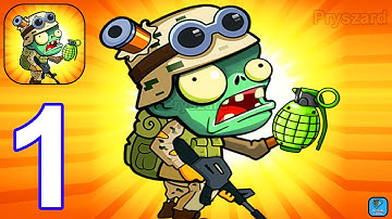 Zombie Farm - Plant Defense - Gameplay Walkthrough Part 1 Tutorial Zombie Army Commander (Android)