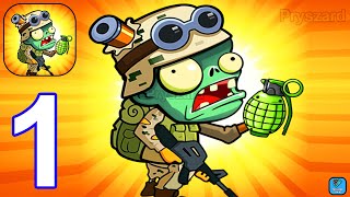 Zombie Farm - Plant Defense - Gameplay Walkthrough Part 1 Tutorial Zombie Army Commander (Android) screenshot 2