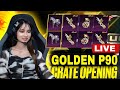 GOLDEN P90 CRATE OPENING😱CONQUEROR TOP 100 LIVE😍💥BGMI LIVE |#bgmilive #girlgamer #pubgmobile