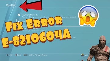 How To Fix PS4 Error E-8210604A - (Quick Fix)