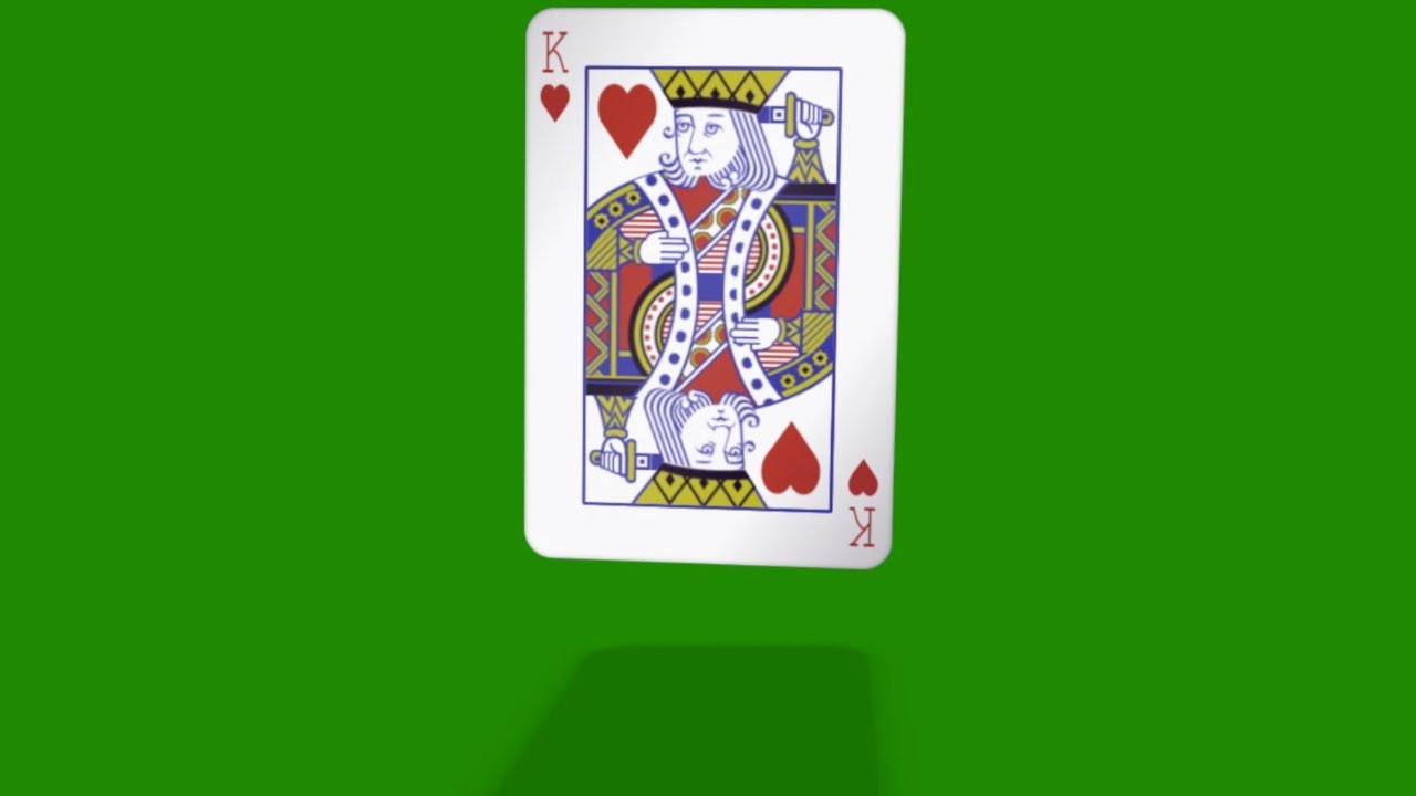 Playing Card Green Screen Video YouTube