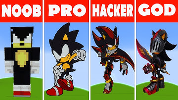 Minecraft Pixel Art ✨ (NOOB vs PRO vs HACKER vs GOD)Shadow Sonic