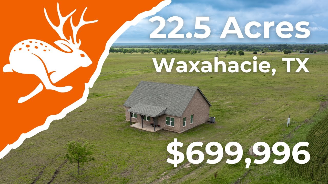 Texas Land for Sale 3 Bed / 2.5 Bath Home with 22.5 Acres near