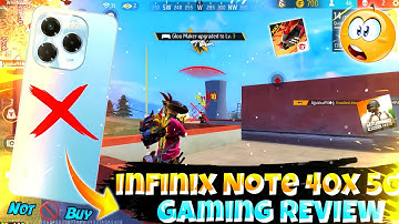 Infinix Note 40x 5G Free Fire Test || Infinix Note 40x 5G Free Fire Gameplay || Gaming Test ⚡