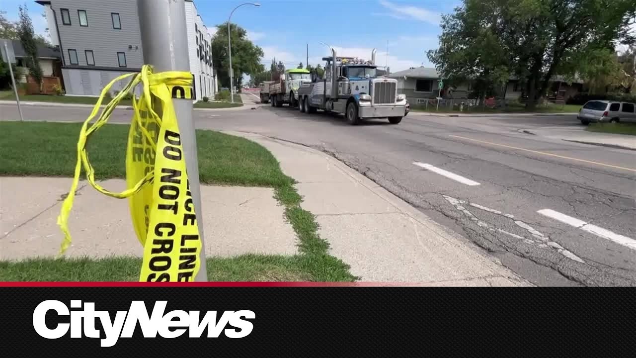 Cyclist dies after colliding with a dump truck Friday morning - YouTube