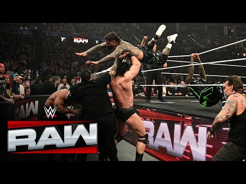 The Usos Vs Drew McIntyre Logan Paul WarGames Advantage Match Raw Highlights Nov 24 2025