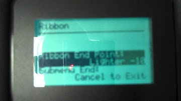 Setting the ribbon end point on a TG6800 line printer
