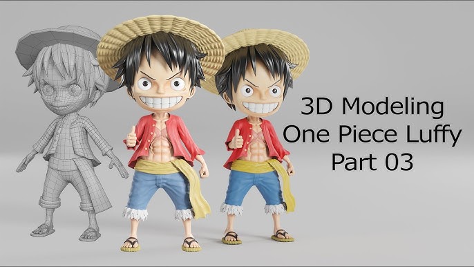 Modelando o Luffy One Piece pt.7: Roupas e Acessórios 