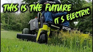 Ryobi Zero turn battery lawn mower [AMAZING] full review