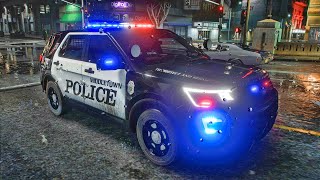Playing GTA 5 As A POLICE OFFICER City Patrol|  CT|| GTA 5 Lspdfr Mod| 4K