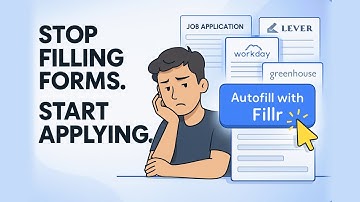 Tired of Job Forms? Fillr Autofills Everything With 1 Click 🔥