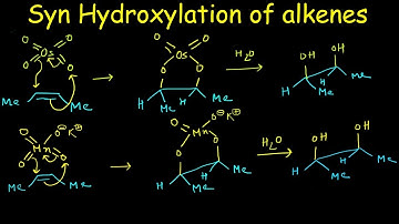 Syn hydroxylation of alkenes : Syn dihydroxylation of alkenes using OsO4 and KMnO4 with mechanism