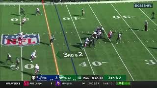 Ja’Whaun Bentley Interception | Patriots vs Jets