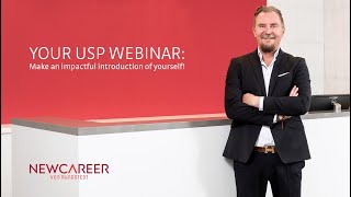 Your USP - Make an impactful introduction of yourself! - Webinar