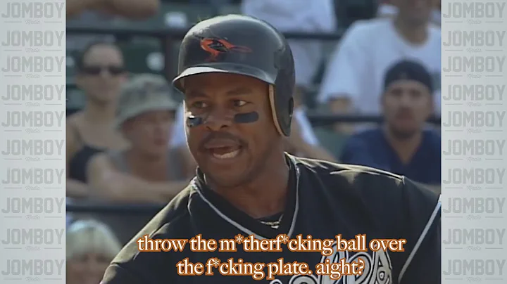 Albert Belle refuses to take first after being hit...