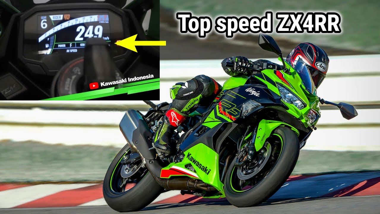 What is the top speed of the Kawasaki ZX4RR ?? YouTube