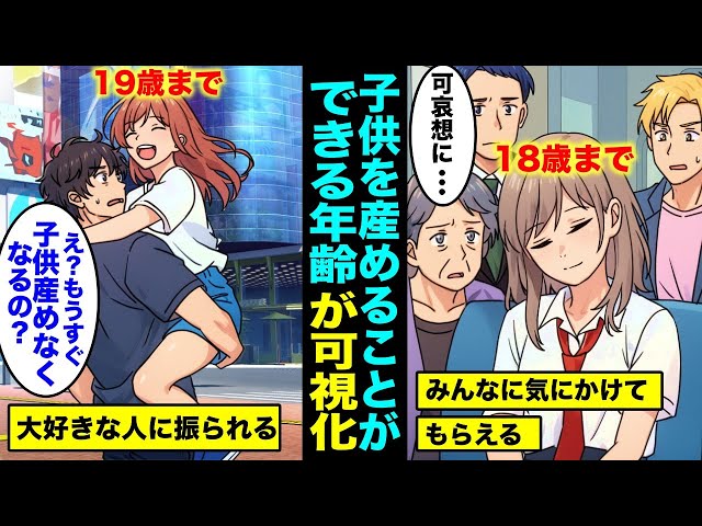 【漫画】子供を産む事ができる年齢が可視化されたらどうなるのか？