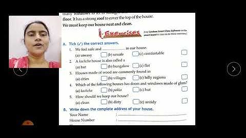 Class-1st(E.V.S) Ch-8 (We Need A House) Explanation of Exercises