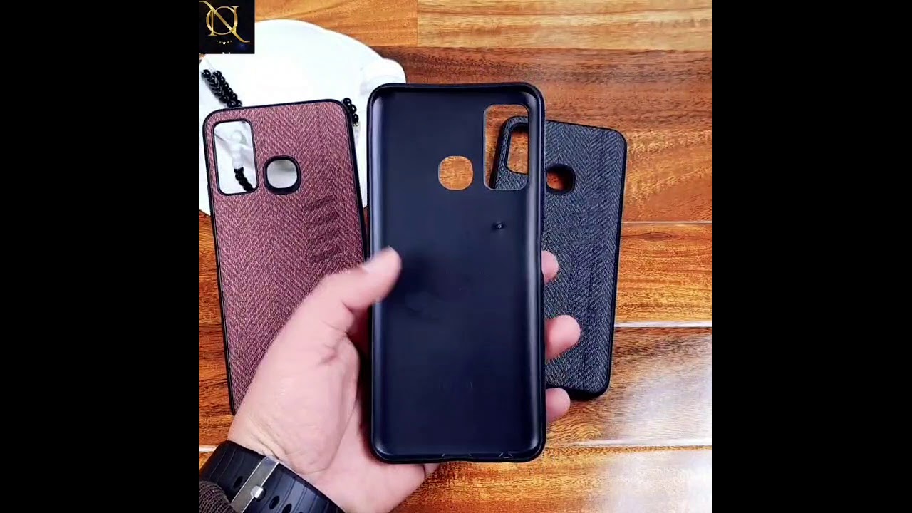 Vivo S1 Cover - Maroon - Soft New Fresh Look Jeans Texture Case