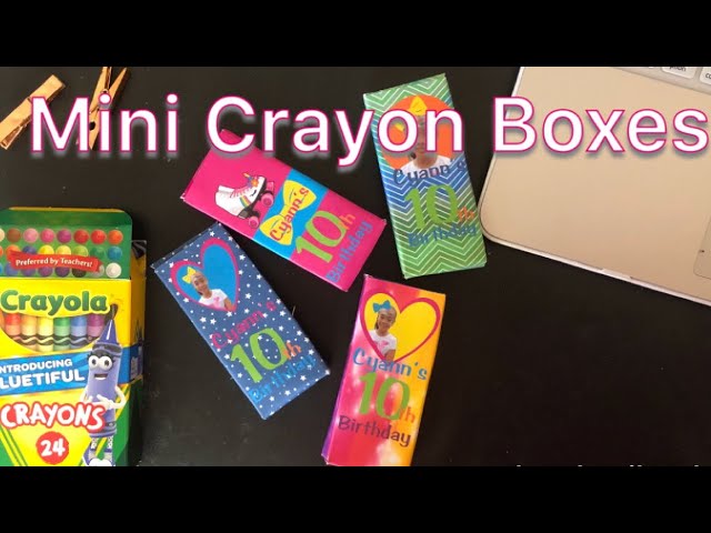 DIY Crayon Boxes - Polka Dotted Blue Jay