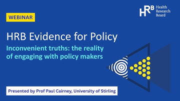 Webinar: Inconvenient truths - the reality of engaging with policy makers