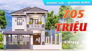 Mẫu Biệt Thự Hiện Đại 2 Tầng 705 TRIỆU Dẫn Đầu Xu Hướng Kiến Trúc Tại TP Móng Cái Tỉnh Quảng Ninh