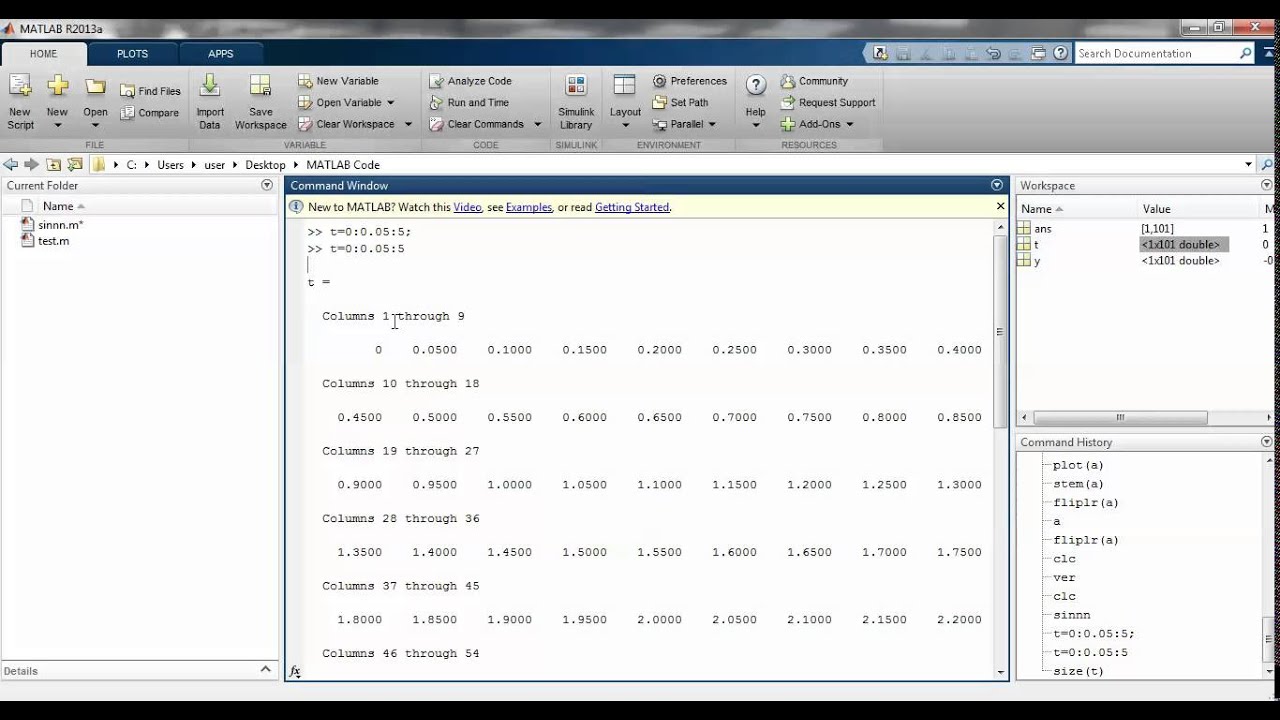 write matlab program