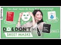 The problem with using just any sheet mask | Secret to finding the perfect sheet mask? Ingredients!