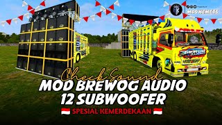 MOD BREWOG AUDIO 12 SUBWOOFER - Bus Simulator Indonesia