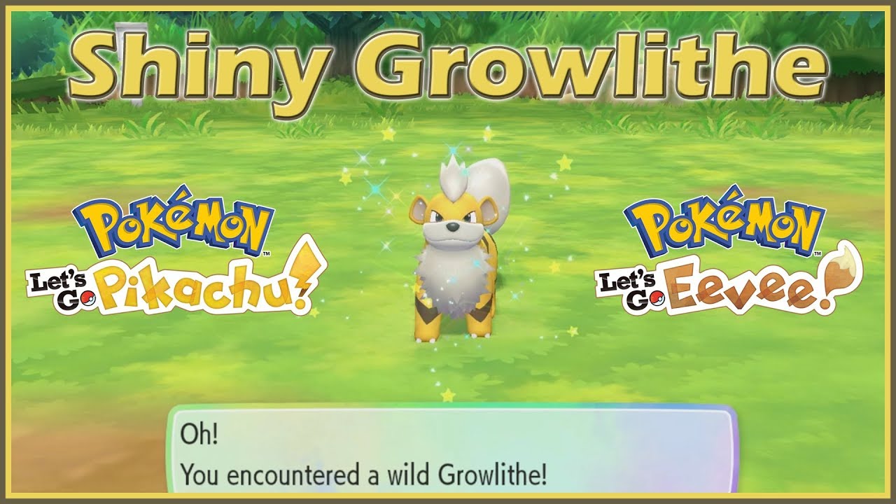 Shiny Growlithe In Pokemon Lets Go Pikachu And Eevee