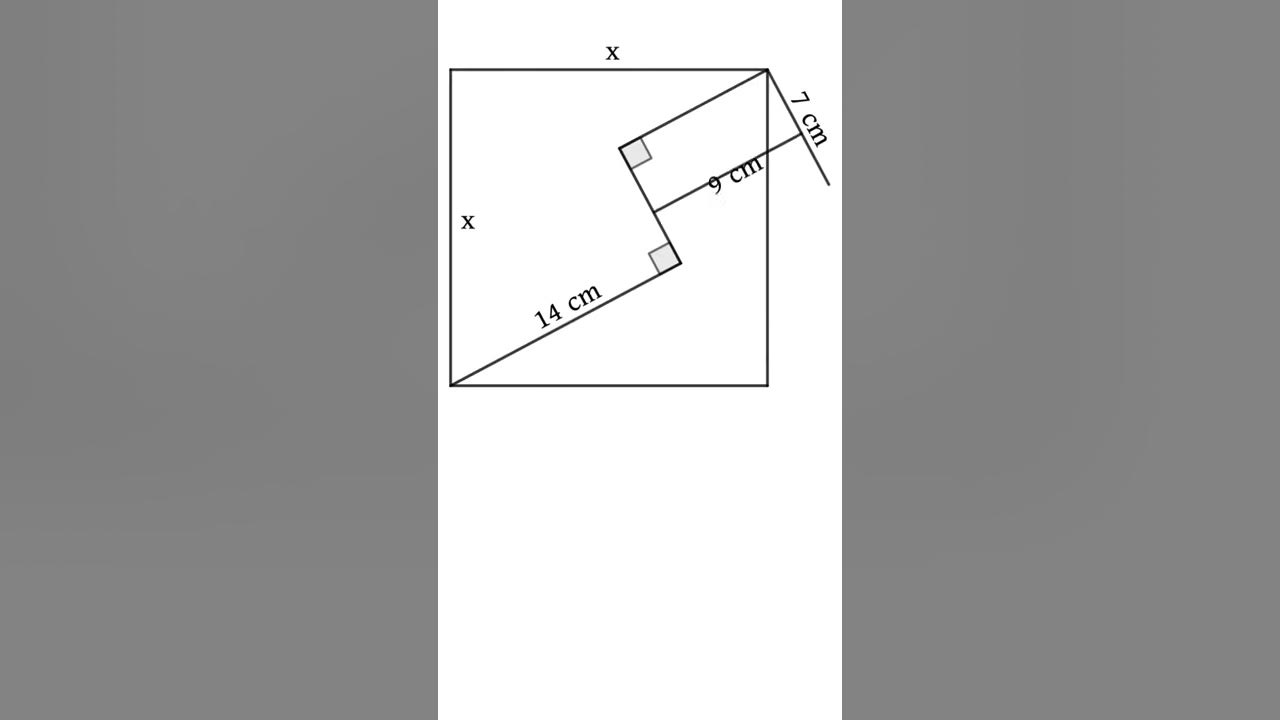 Find the area of the square [geometry math problem] - YouTube
