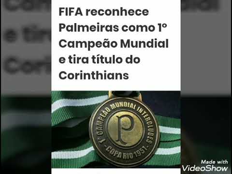 FIFA reconhece o Palmeiras como o Primeiro Campeão Mundial