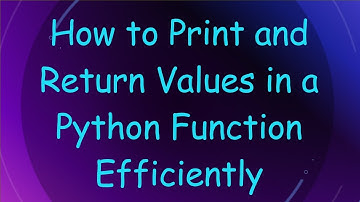 How to Print and Return Values in a Python Function Efficiently