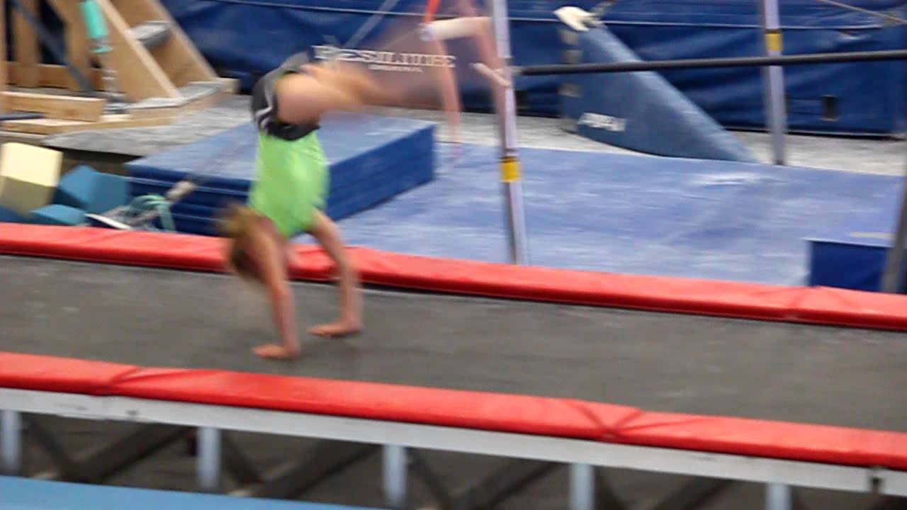 Kayla's round off four & a half back handsprings YouTube