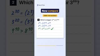 TMUA No-Calculator Trick: Which Is Bigger, 2^30 or 3^20?