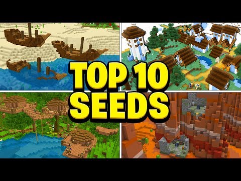 TOP 10 BEST SEEDS For Minecraft! (Pocket Edition, PS4, Xbox, Switch, PC)