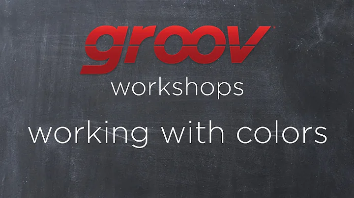 How to work with colors in groov for high performance HMI