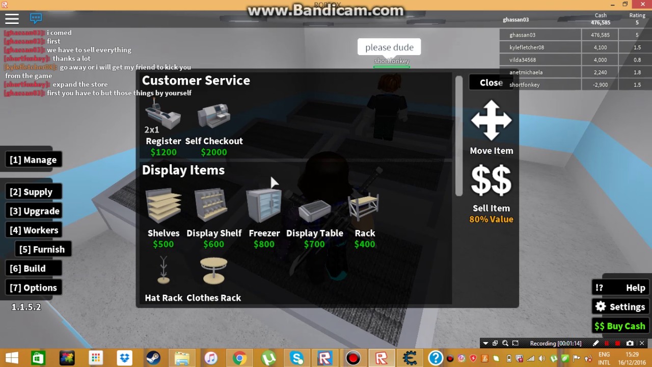 Robloxretail Tycoon 115 Hack How To Give People Money - retail tycoon roblox hack