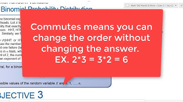 Math 1342 Navidi Sec 6.2 Binomial Distribution